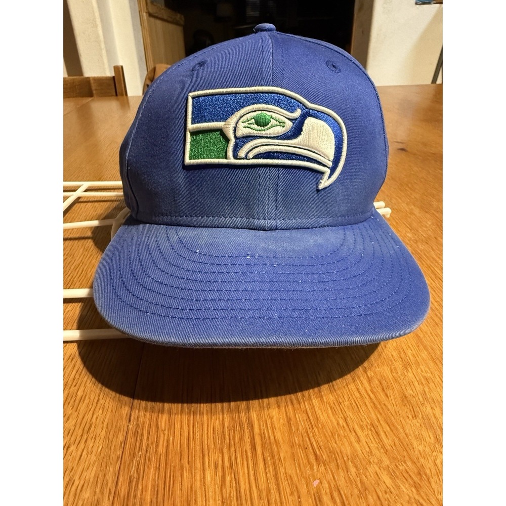 Seattle Seahawks Old Logo Snapback Hat Blue New Era 9Fifty‎ NFL Adjustable
